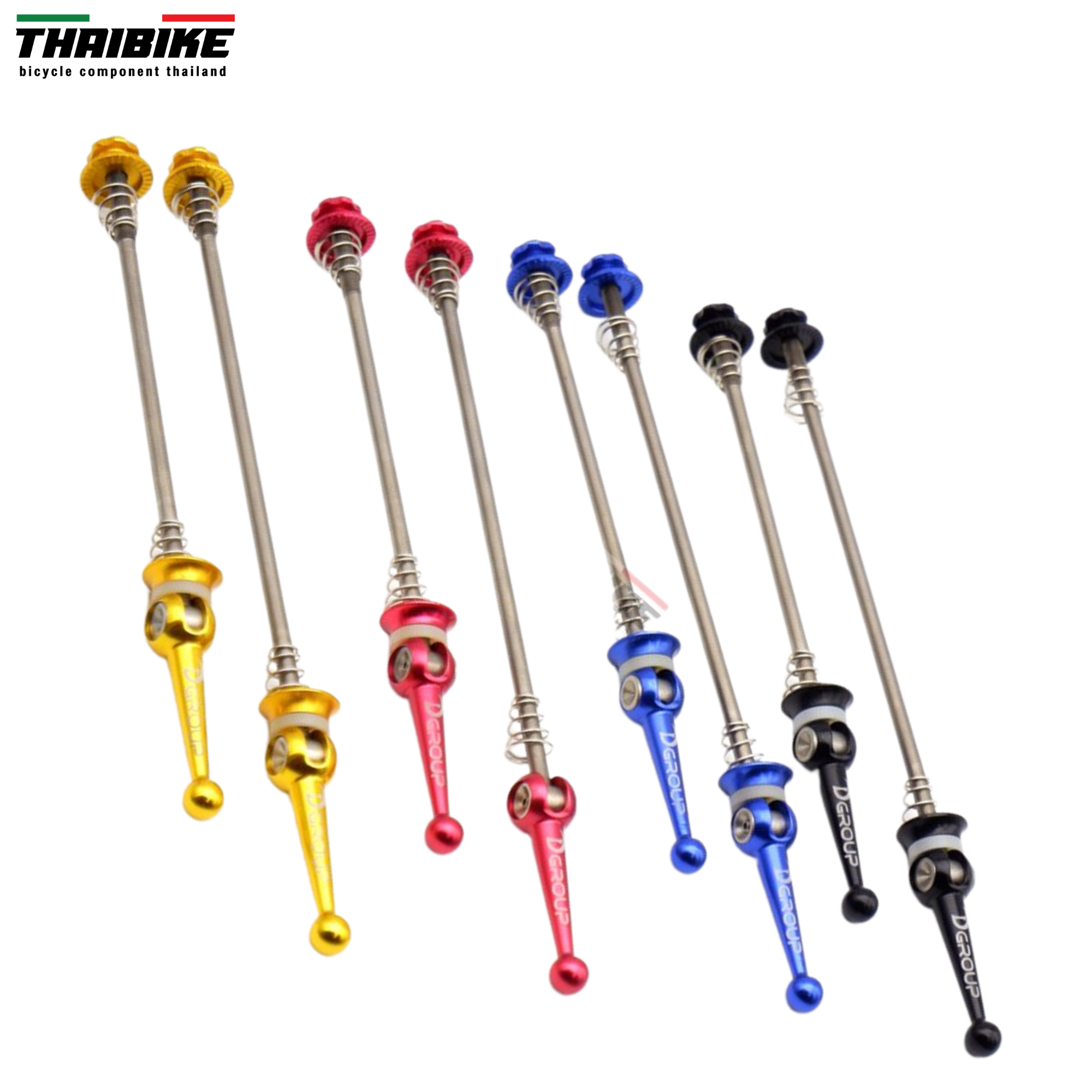 แกนปลดล้อจักรยานแบบไทเทเนี่ยม THAIBIKE สำหรับเสือหมอบ เสือภูเขา