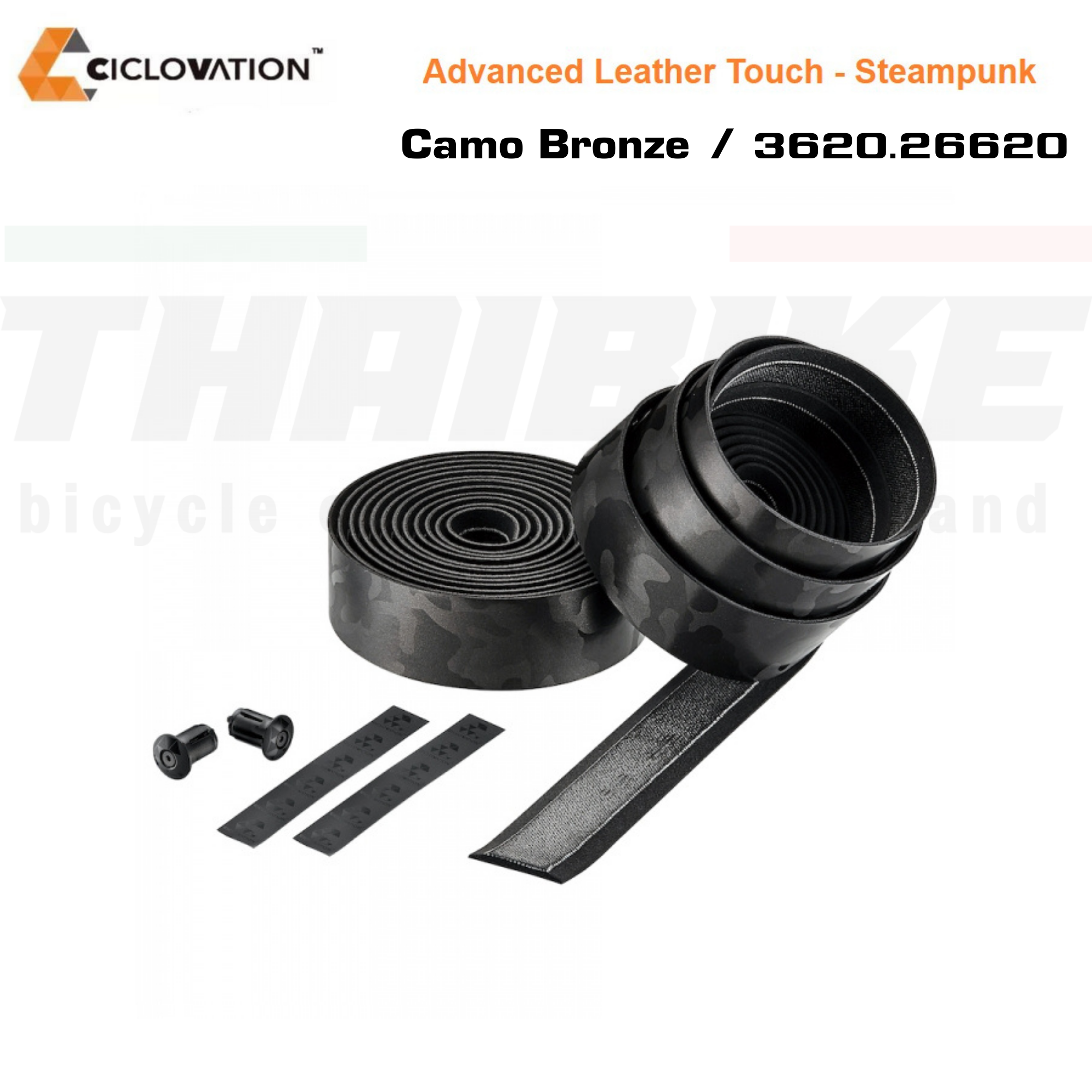 ผ้าพันแฮนด์จักรยาน CICLOVATION Advanced Leather Touch - Steampunk