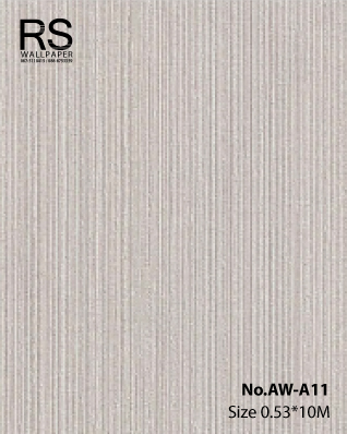 วอลเปเปอร์สีเทาเงิน เทกเจอร์เส้น No.AW-A11