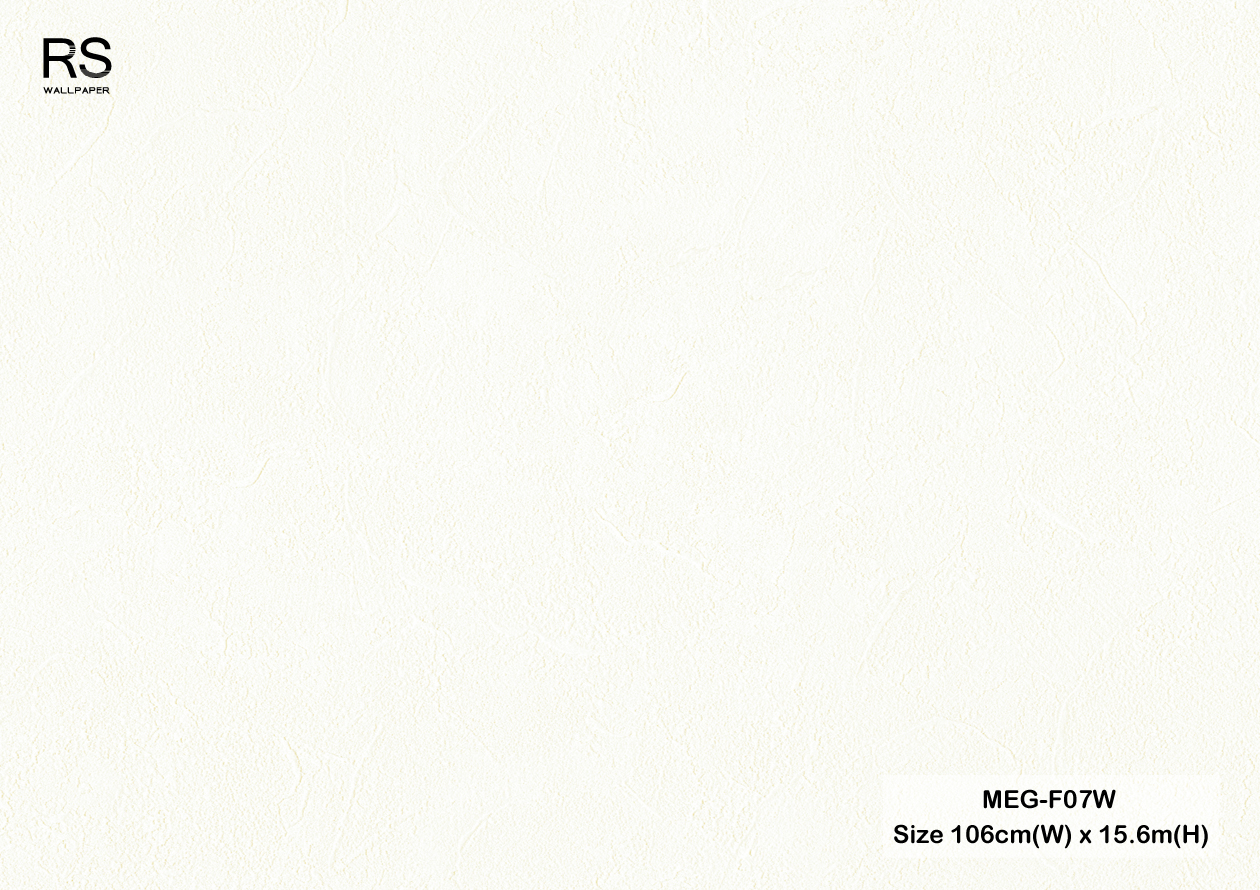 วอลเปเปอร์ลายปูนเปลือย สีขาว MEG-F07W
