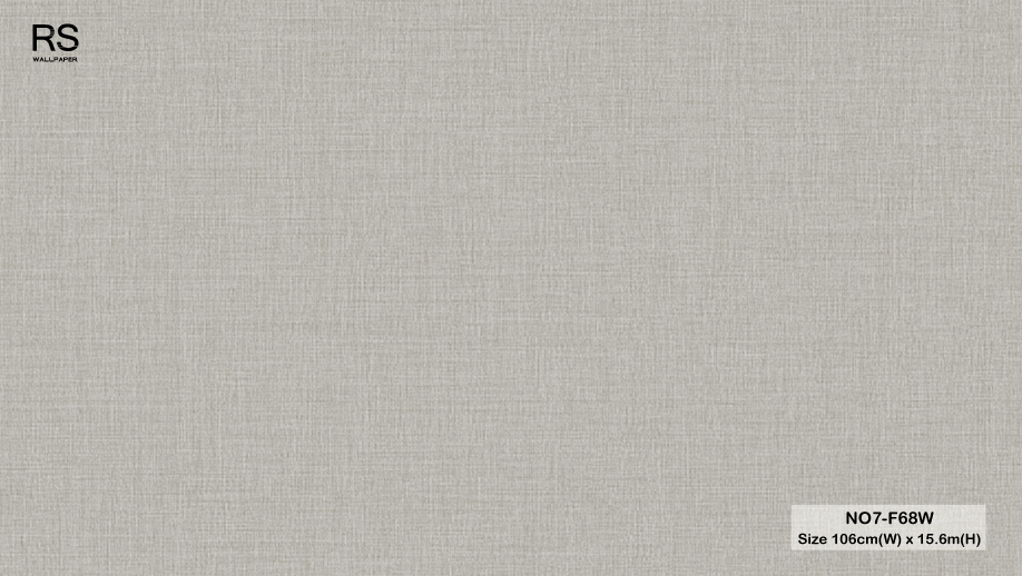 วอลเปเปอร์ลายผ้า สีเทา NO7-F68W