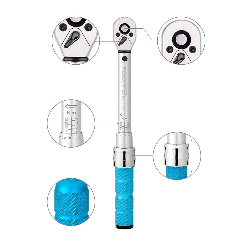 ชุดประแจปอนด์พร้อมหัว TOOPRE ประแจทอร์ค TOOPRE Bicycle Torque Wrench 2-24N.m
