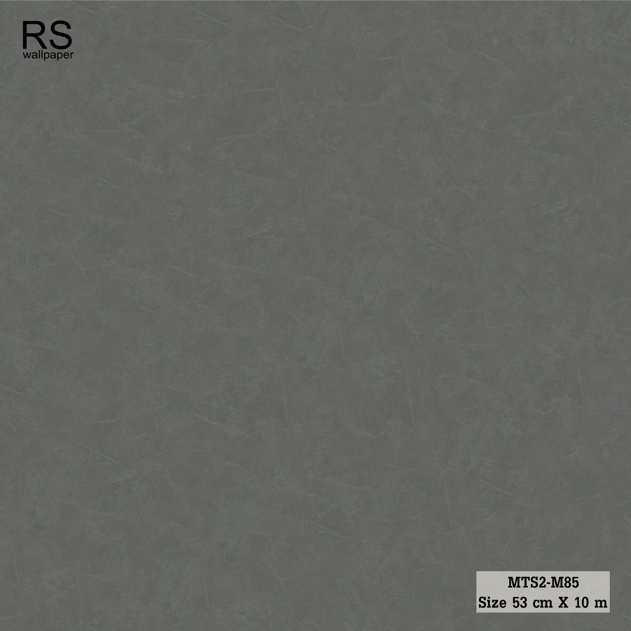 วอลเปเปอร์ ลายปูนเปลือยสีเทาเข้ม MTS2-M85