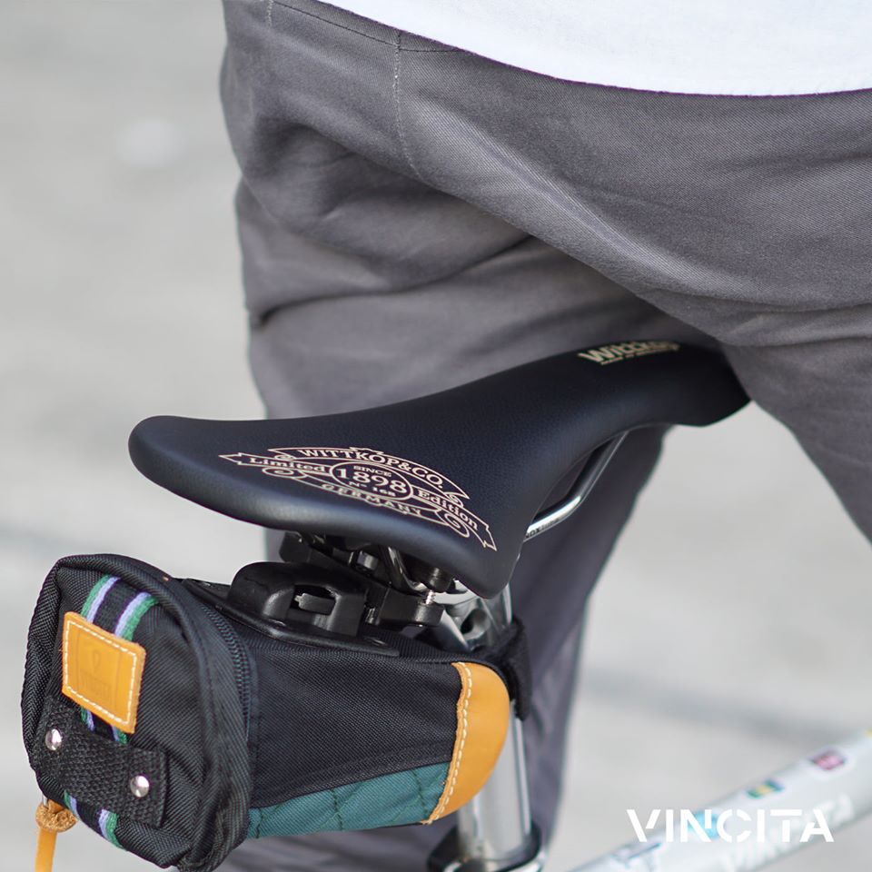VINCITA : S094 เบาะหนังทรงสปอร์ต WITTKOP VELODROME - SPORT LEATHER SADDLE WITTKOP VELODROME