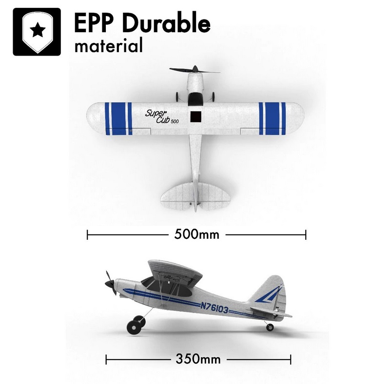 Piper sport cub 500 761-4 เครื่องบินบังคับพร้อมบิน