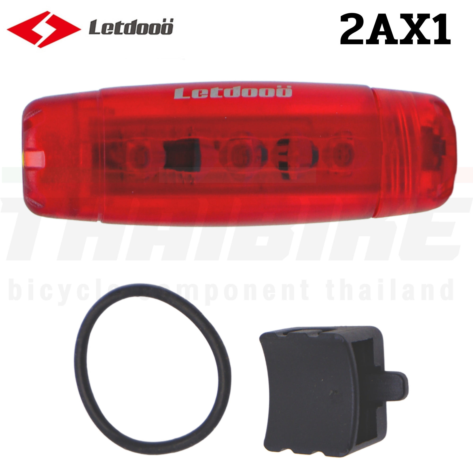 ไฟท้ายจักรยานเสือหมอบ เสือภูเขา LETDOO แบบใช้ถ่าน ลดราคาพิเศษ