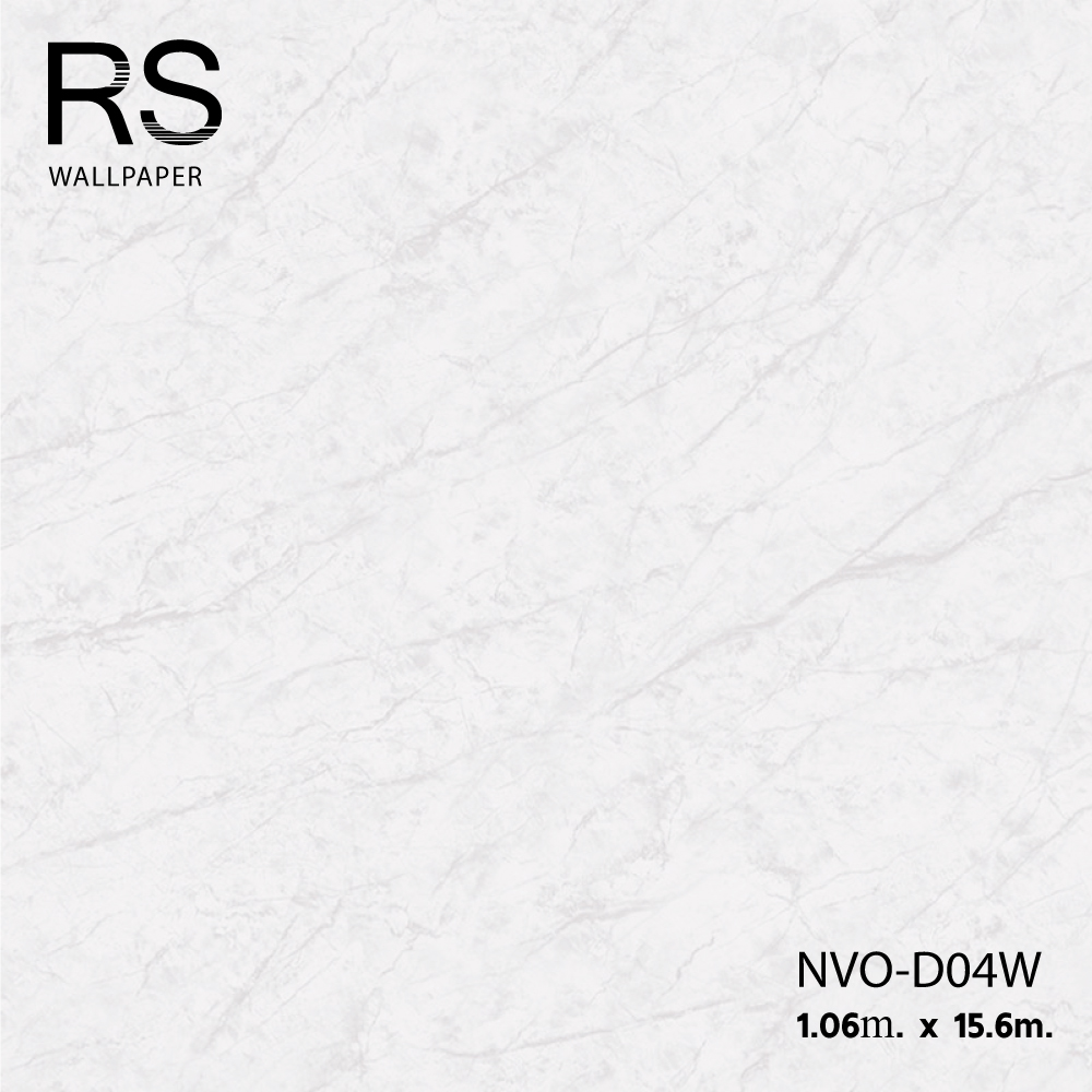 วอลเปเปอร์ ลายหินอ่อน สีขาวเทา NVO-D04W