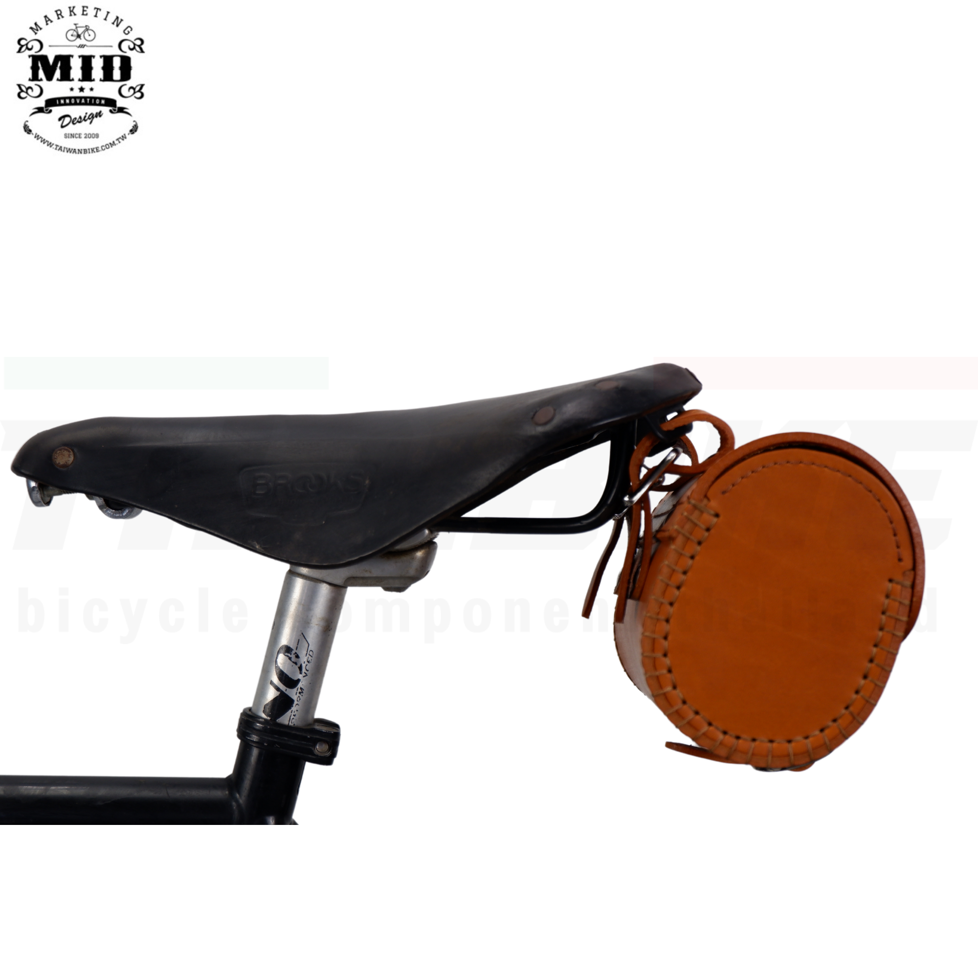 กระเป๋าใต้อานจักรยานหนังแท้ MID Leather seat bag