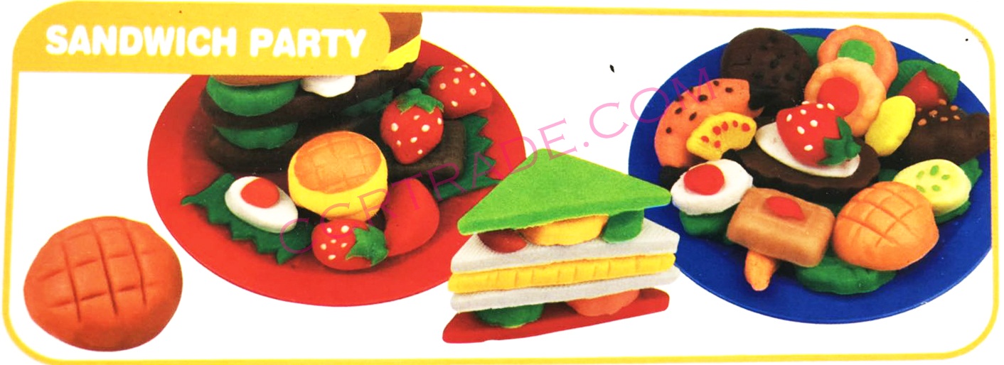 แป้งโดว์แซนวิช+อุปกรณ์กล่องใหญ่ 18x23 ซม.(1x3)