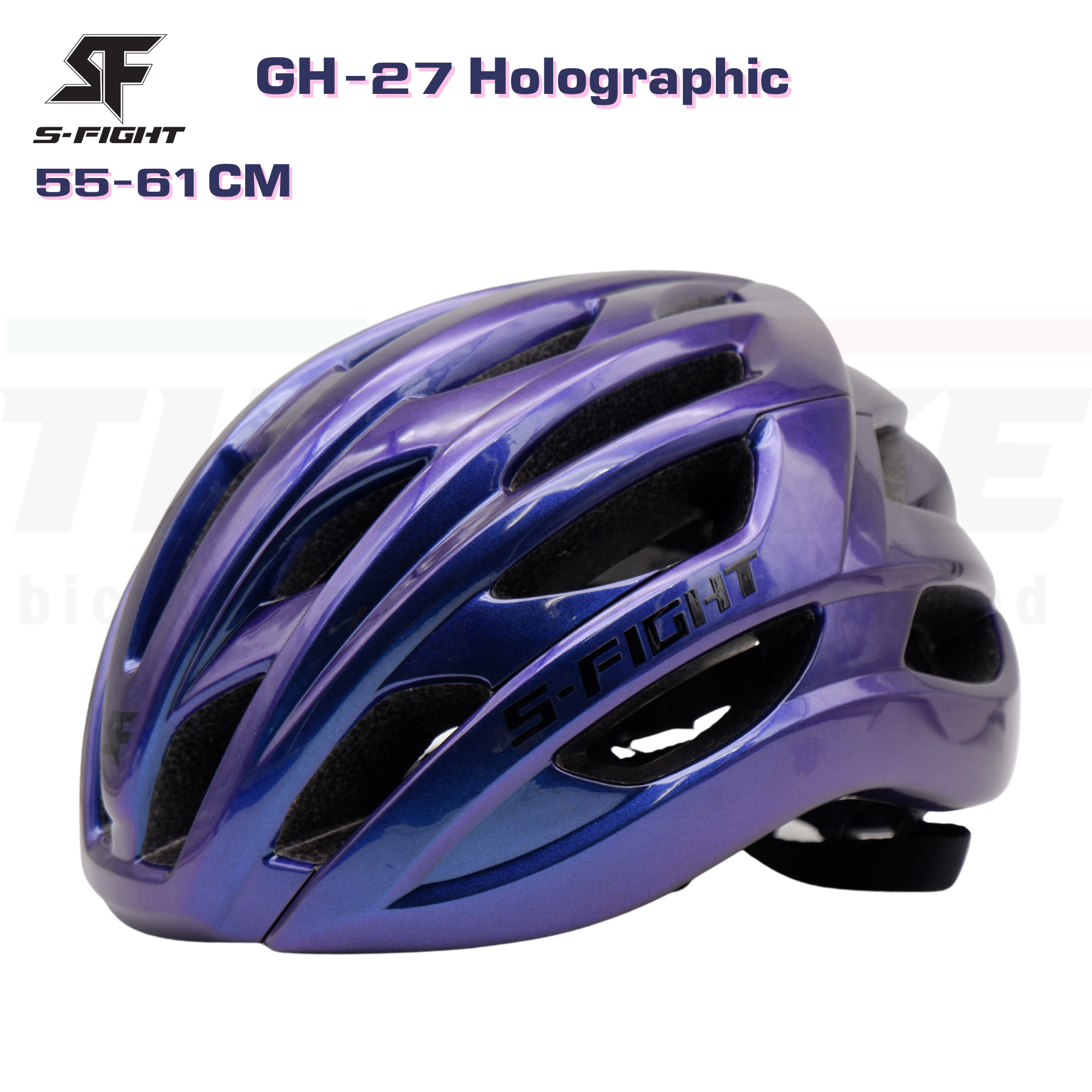 หมวกกันน็อคจักรยาน S-fight รุ่น GH-27 Holographic Silver สีปรับตามมุมแสง