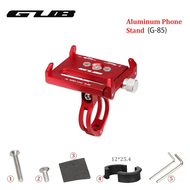 ขาจับมือถือกับจักรยานอลูมิเนียม GUB G-85 Bike Phone Holder Handlebar