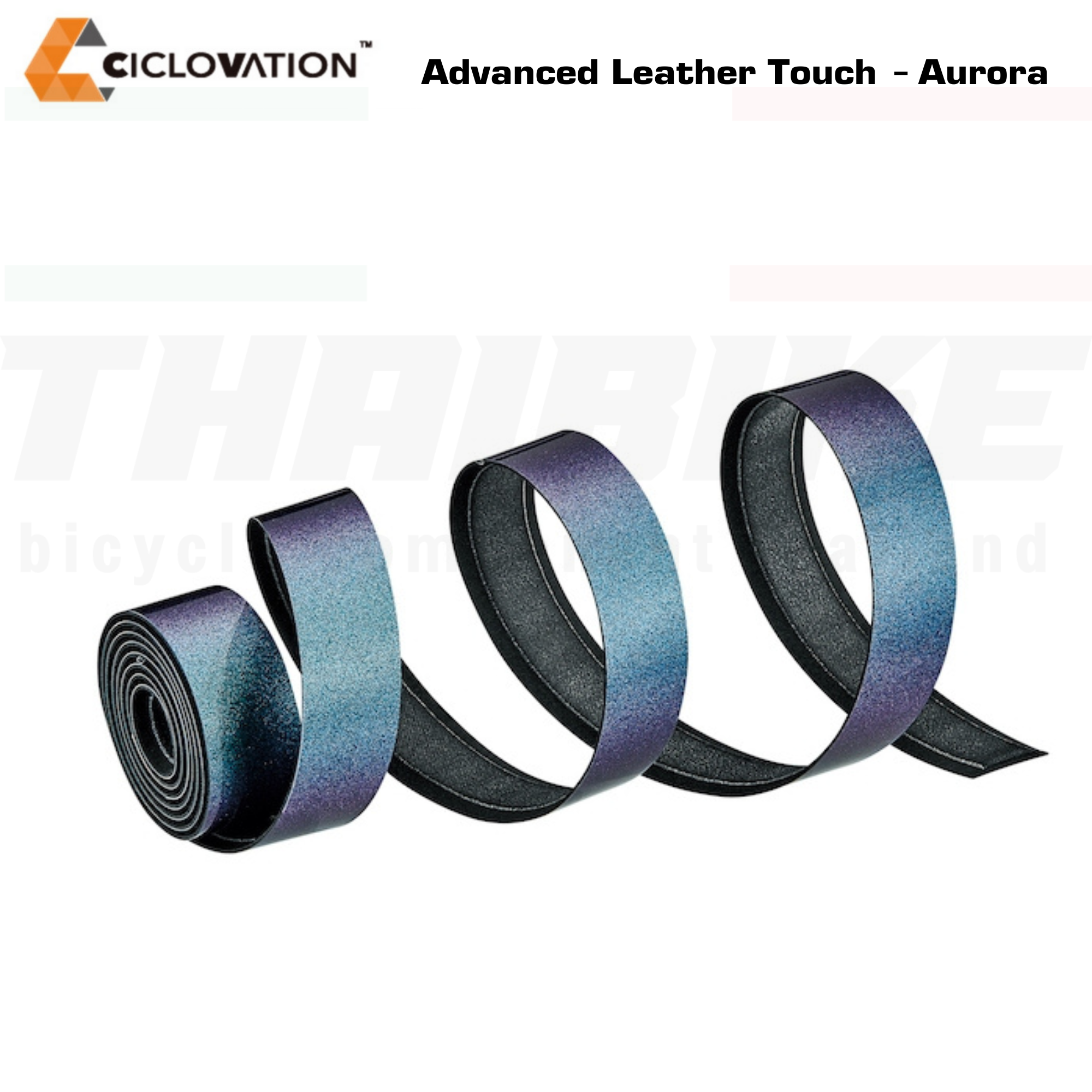 ผ้าพันแฮนด์จักรยานเสือหมอบ CICLOVATION Leather Touch - Aurora