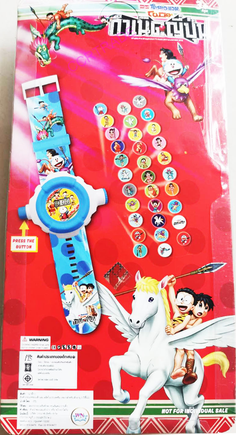 นาฬิกาฉายภาพโดราเอม่อน 32 ภาพแผง 28.5 ซม.(ลิขสิทธิ์แท้)