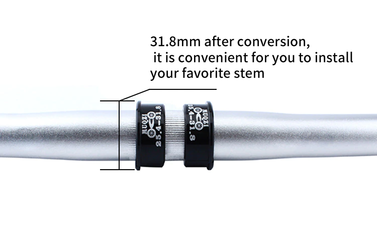 ตัวแปลงคอแฮนด์จักรยานจาก 25.4 เป็น 31.8 Shim Convert 25.4mm to 31.8mm Stem Adaptor