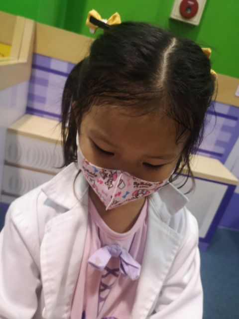 พร้อมส่ง แมสเด็กเล็ก 3D ซานริโอ้แท้ 0-4 ขวบ (แพค 5 ชิ้น)