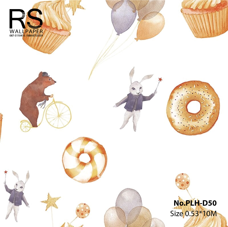 วอลเปเปอร์ ลายการ์ตูนน่ารัก No.PLH-D50