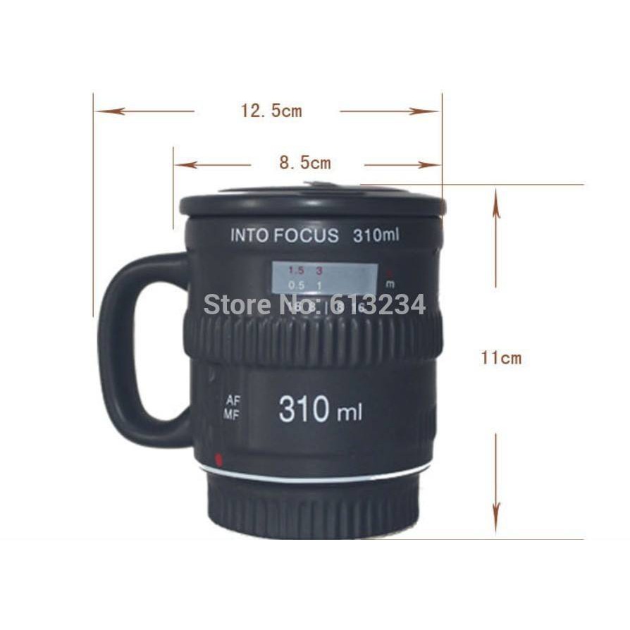 แก้วเลนส์กล้องแบบเซรามิก Lens Mug Into Focus