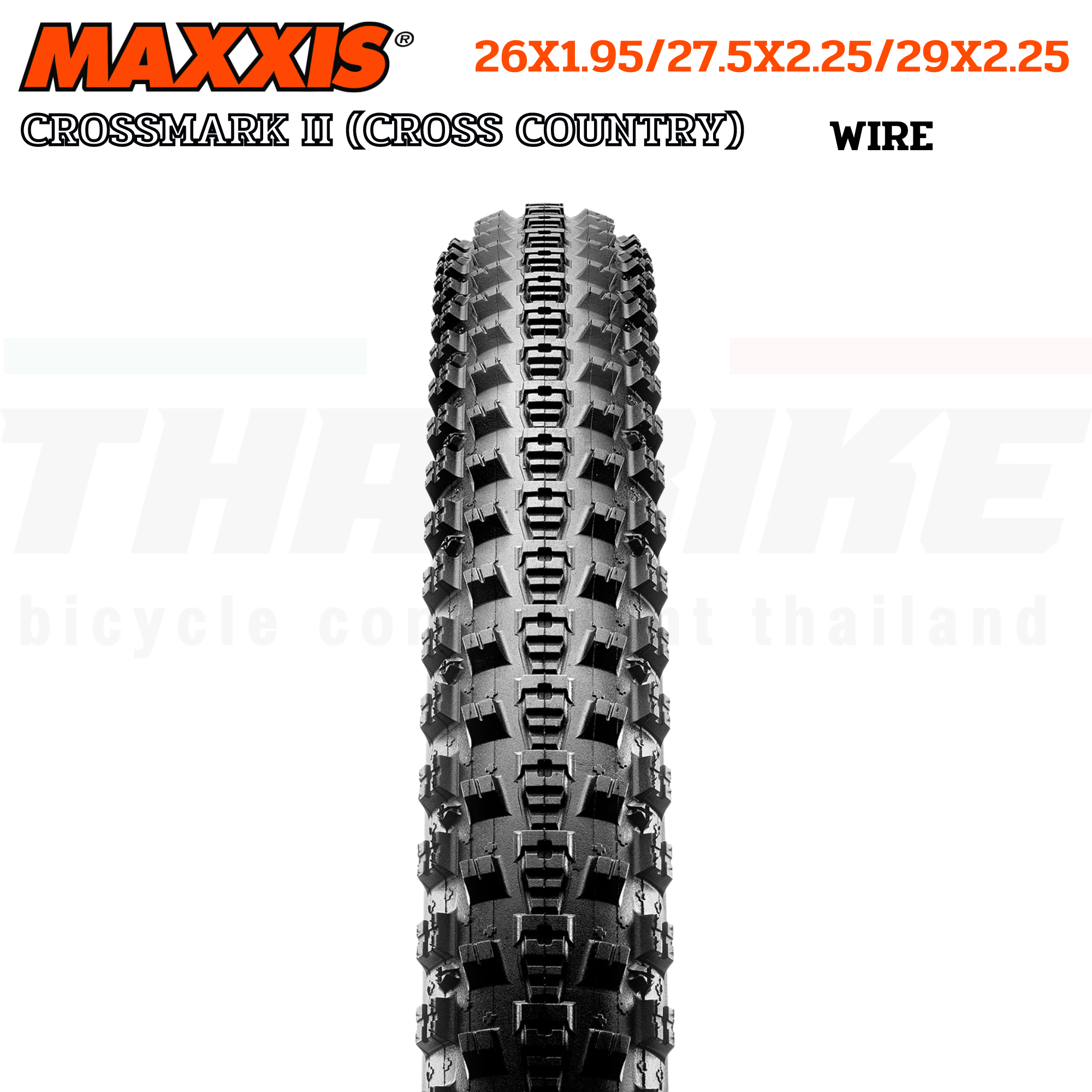 ยางนอกจักรยานขอบลวด MAXXIS CROSSMARK II ขนาด 26X1.95 27.5X2.25 29X2.25
