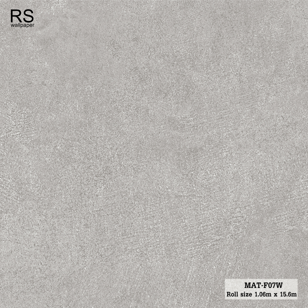 วอลเปเปอร์ ลายปูนเปลือยสีเทาเข้ม MAT-F07W