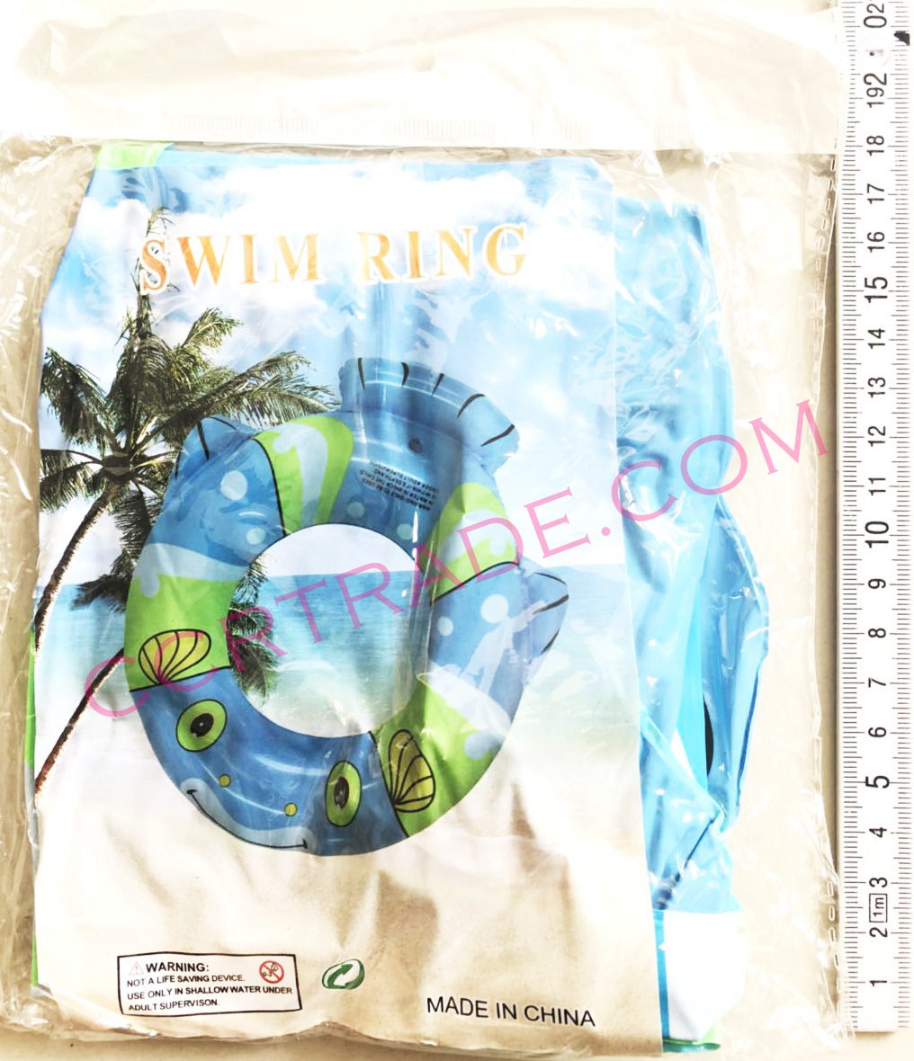 ห่วงยางเป่าลม ลายปลาการ์ตูน มีหาง 50 ซม. (1x3)