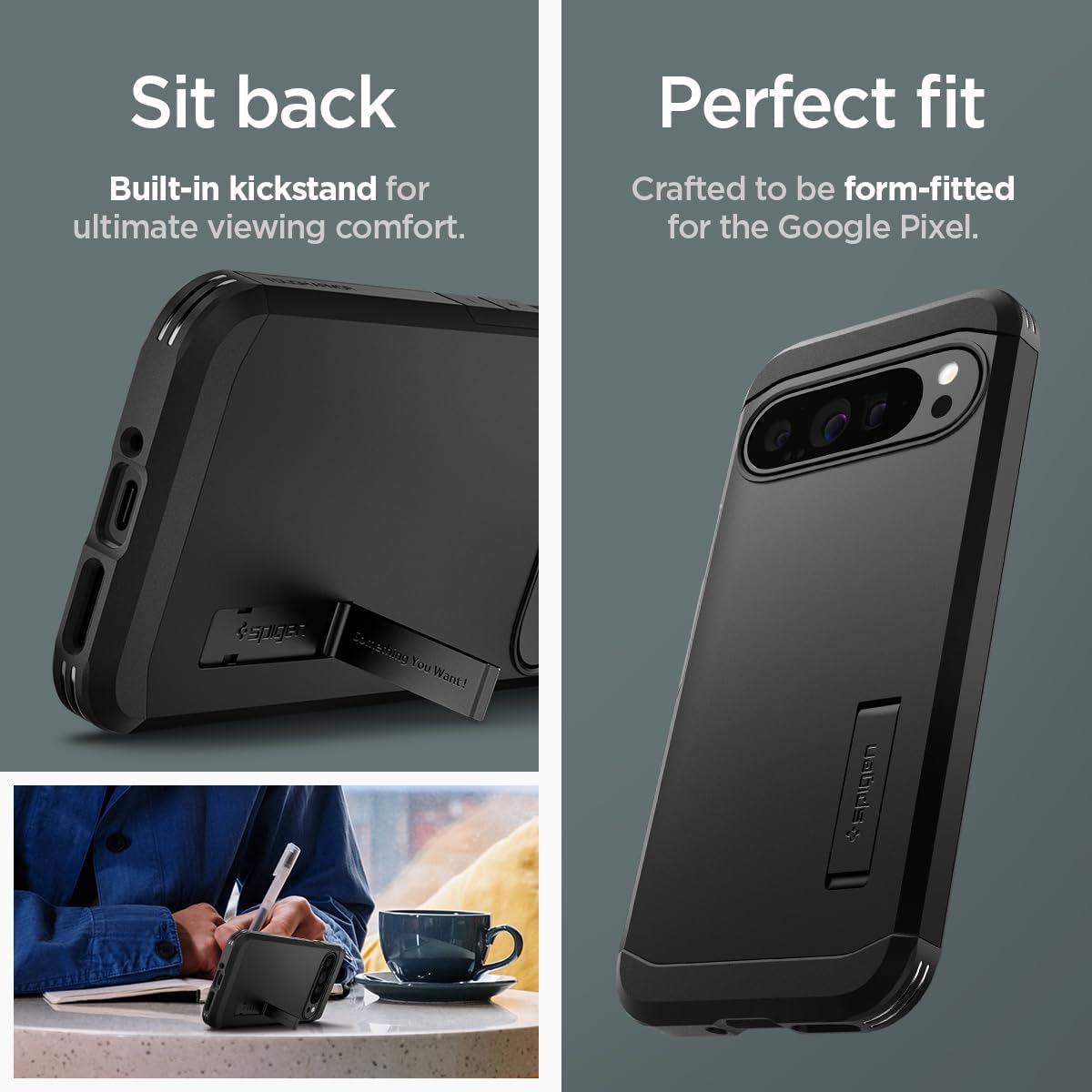 Spigen Tough Armor Designed for Pixel 9 Pro XL Case - Black