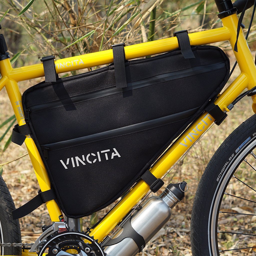 VINCITA B025N กระเป๋าสามเหลี่ยมสำหรับติดใต้เฟรมจักรยาน BIKEPACKING