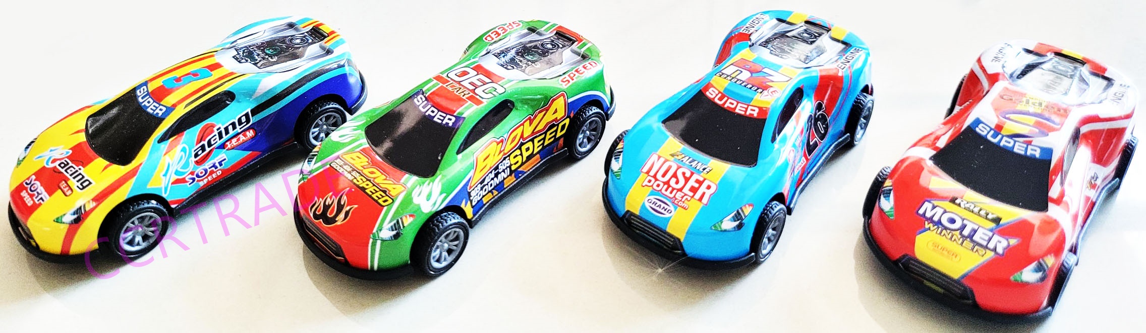 รถเหล็กกราฟฟิคสีสด มีลานกล่อง 30 ซม.(งานห้าง)