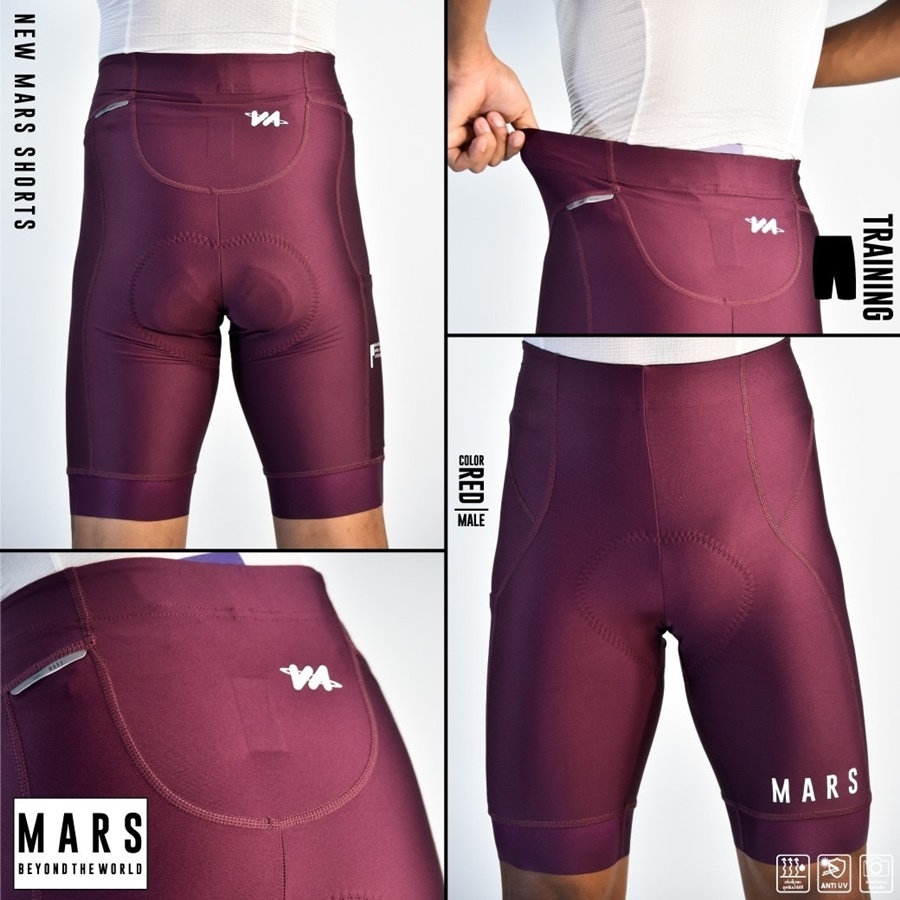 Mars Training กางเกงปั่นจักรยานขาสั้น ระบายเหงื่อ แห้งเร็ว ยืดหยุ่นสูง แผ่นเป้า NIMBUS PRO 120