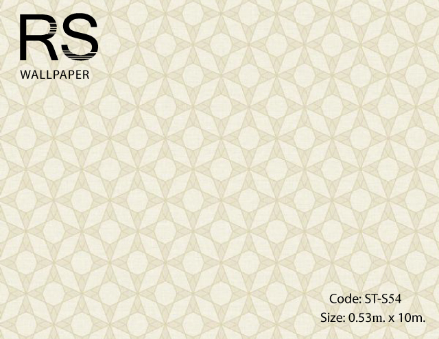 วอลเปเปอร์ลายกราฟฟิคพื้นโทนสีครีม ST-S54