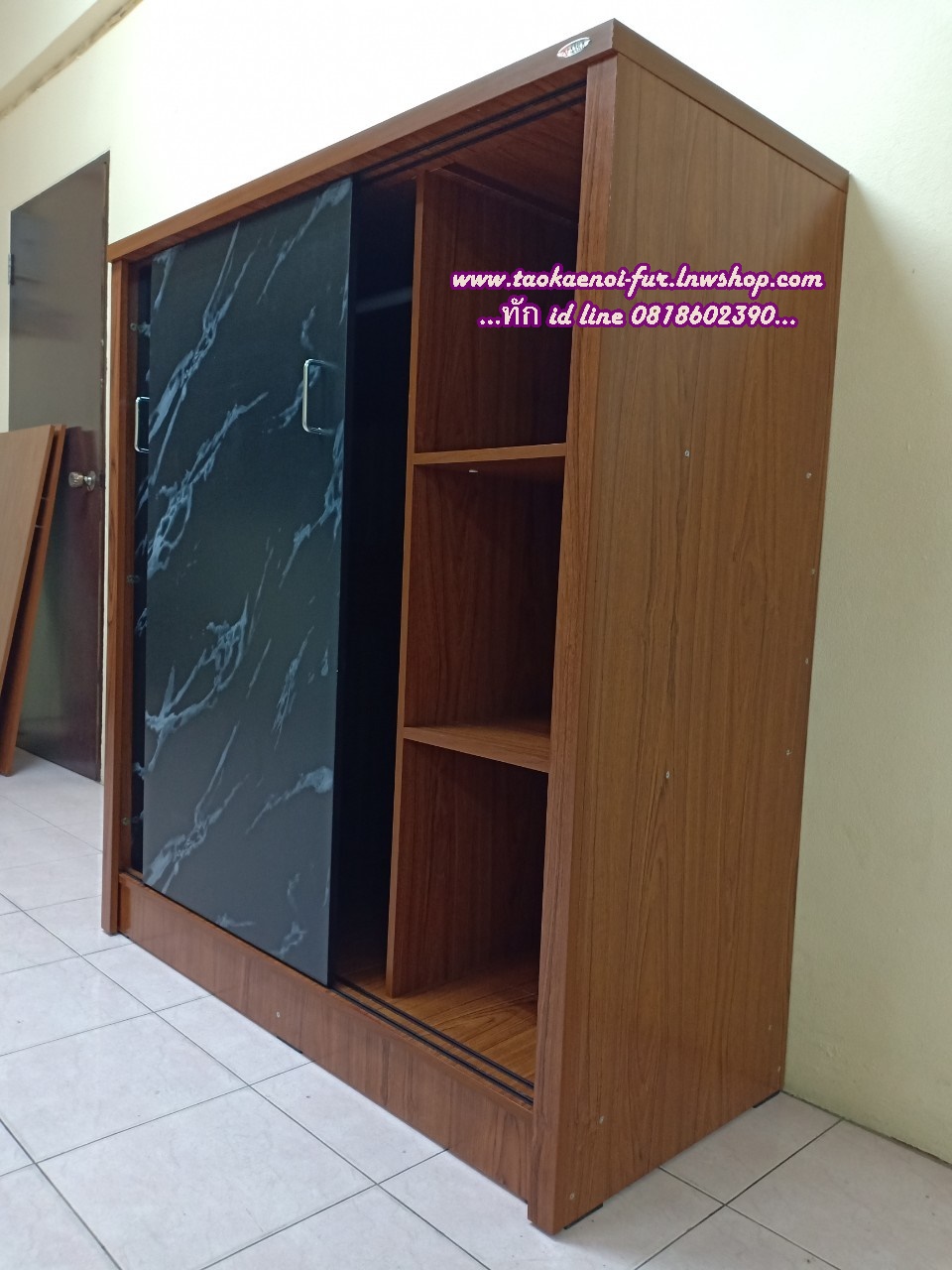 WCD-201SL ตู้เสื้อผ้าเด็กบานเลื่อน 120 ซม.