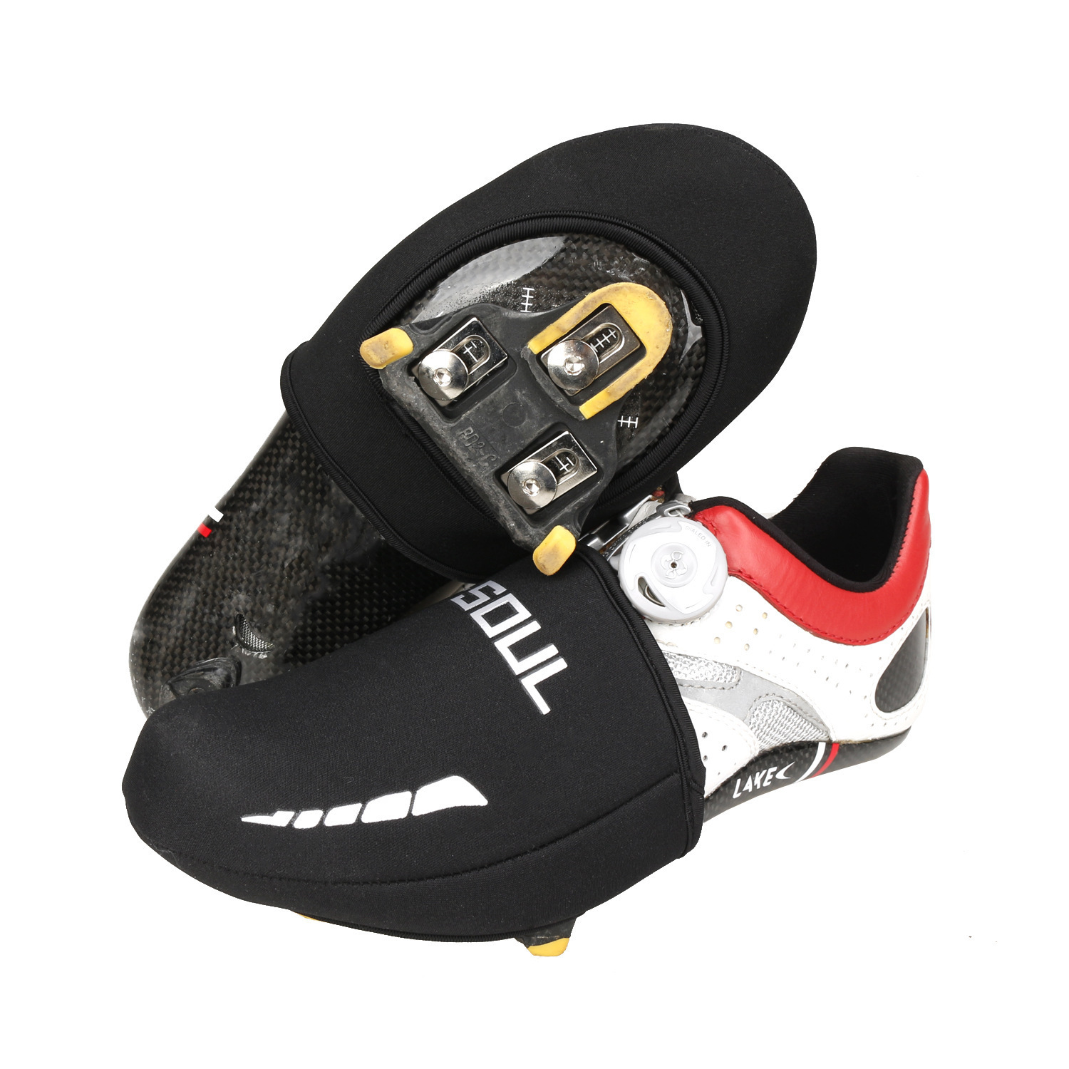 ถุงครอบรองเท้าปั่นจักรยาน แบบกันน้ำ อย่างหนา B-SOUL FREE SIZE