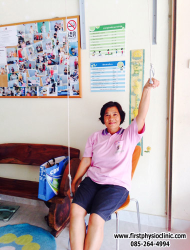 รอกติดผนัง รอกดึงไหล่ฐานสแตนเลส รอกฟื้นฟูไหล่ รอกกายภาพไหล่ รอกบริหารหัวไหล่แบบติดผนัง รอกกายภาพไหล่ติดแข็ง Over Head Pulley