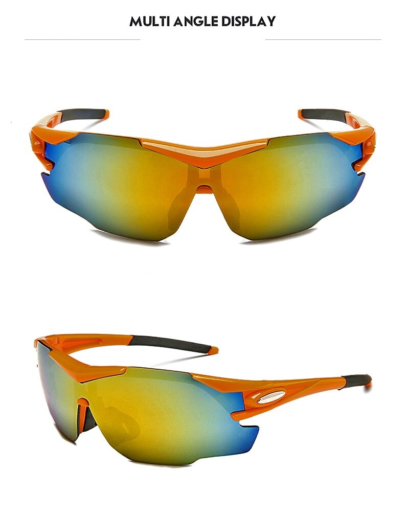 แว่นตาปั่นจักรยาน กันแดด กันลม ROBESBON รุ่น 7106