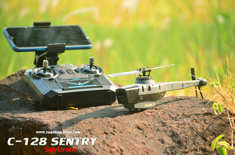 C-128 Sentry SpyDrone 1080P กล้อง Wifi FPV 6แกน