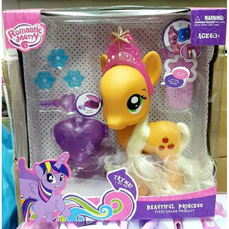 ตุ๊กตาโพนี่ มีเสียงมีไฟ 🎁หวีผมได้ ตัวใหญ่‼️งานเกรดดีมาก‼️พร้อมส่งจากไทย ส่งไว ค่าส่งถูก