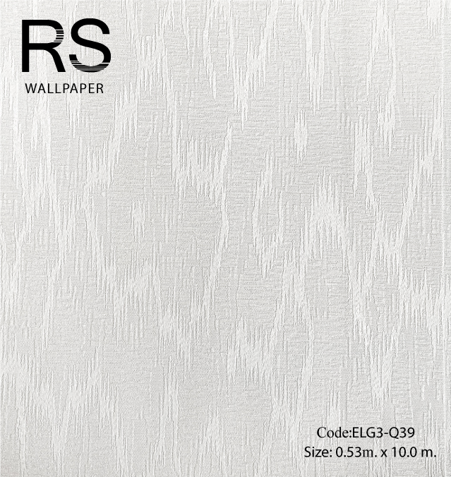 วอลเปเปอร์สีพื้นสีขาว(มุก)มีเทกเจอร์ ELG3-Q39