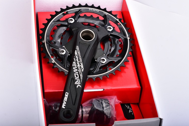 ชุดขาจาน RACEWORK พร้อมกะโหลก 24-32-42T ชุดจานจักรยานเสือภูเขา