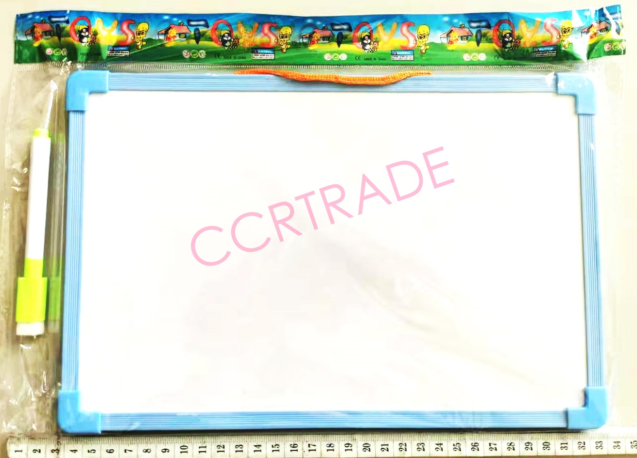กระดานไวท์บอร์ด ขอบสี (ABC) 20x30 ซม.(รุ่นใหม่)