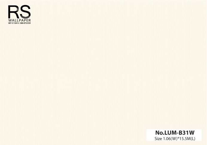 วอลเปเปอร์ ลายทางเส้นเล็กๆ พื้นสีขาว No.LUM-B31W