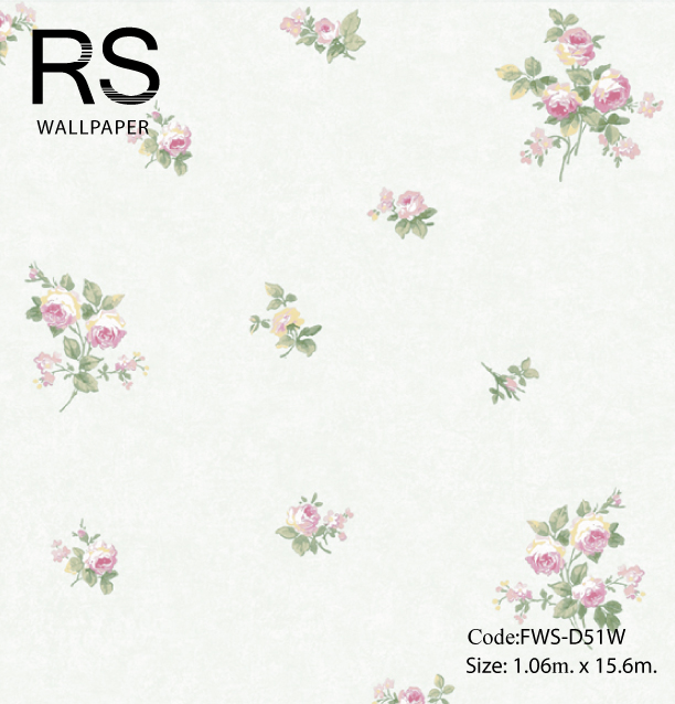 วอลเปเปอร์ลายดอกไม้เล็ก FWS-D51W
