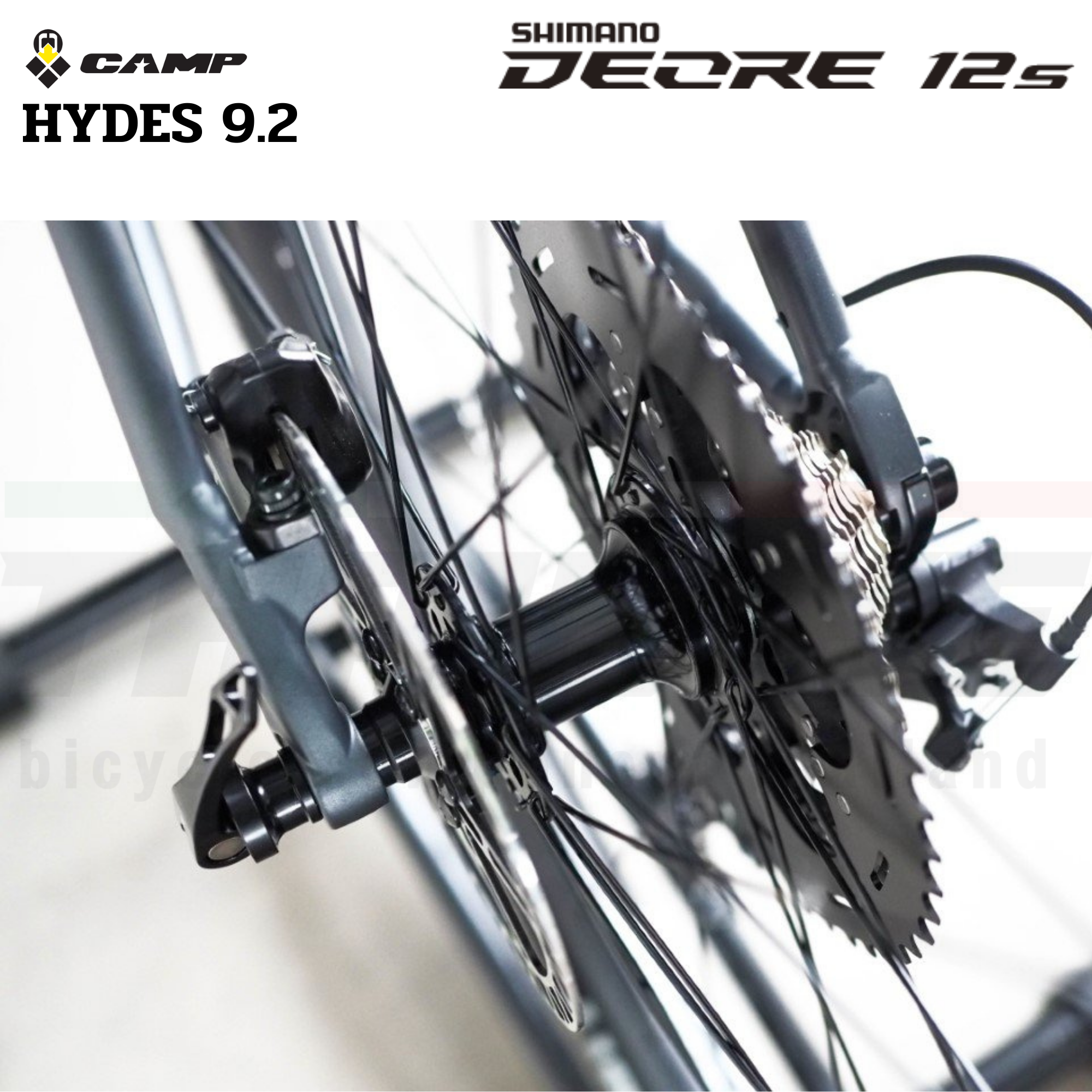 รถจักรยานเสือภูเขาอลูมิเนียม CAMP HYDES 9.2 ล้อ 29 SHIMANO DEORE 12spd