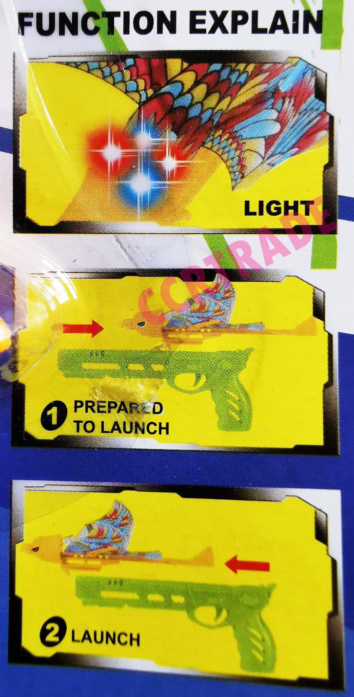 ปืนสีสดยิงนก มีไฟแผง 28.5 ซม.