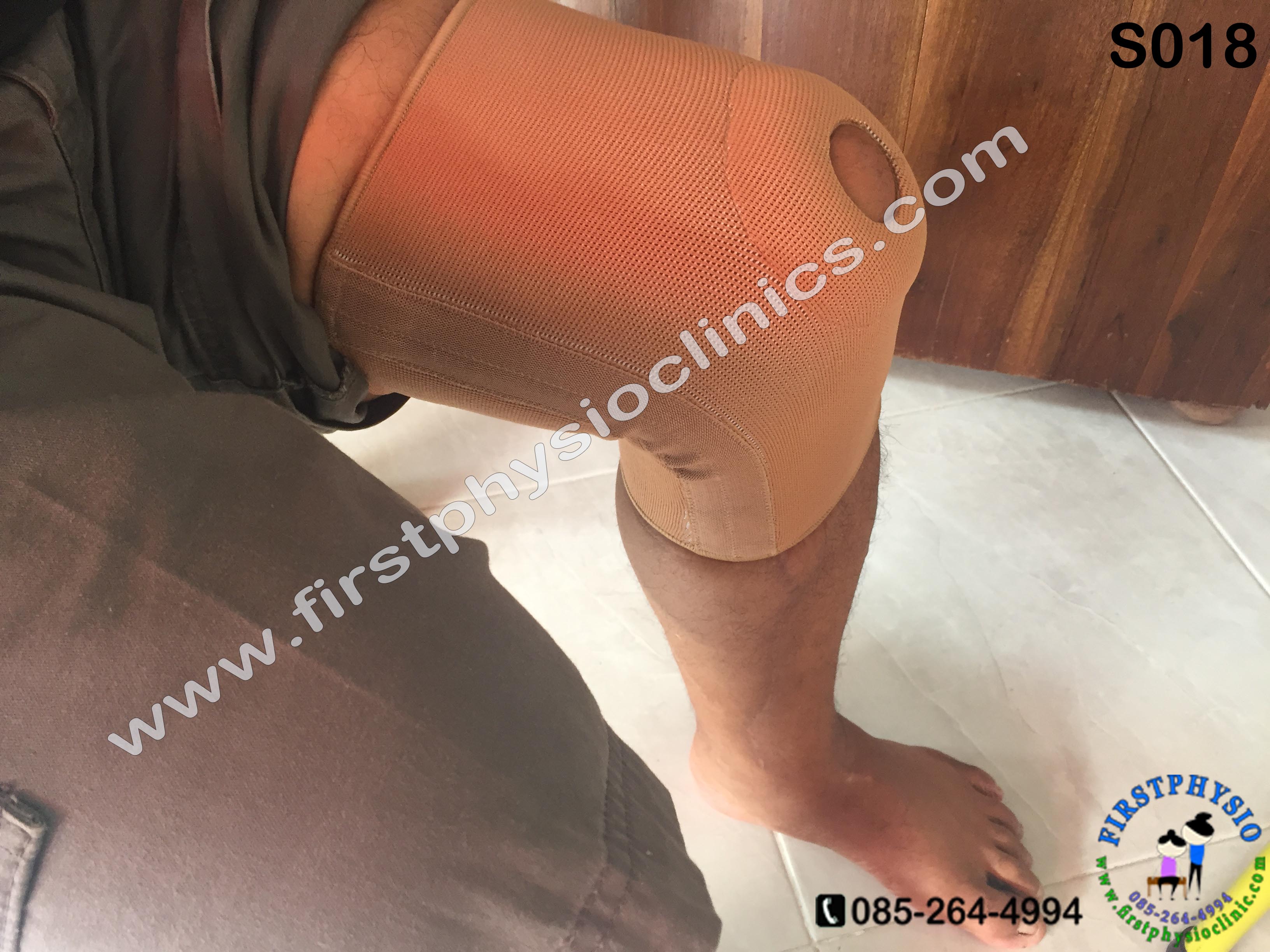 พยุงข้อเข่าและสะบ้าแบบมีแกน พยุงเข่า ที่พยุงเข่า อุปกรณ์พยุงเข่า พยุงหัวเข่ามีแกน2ข้าง Knee Support แบบมีแกน พยุงเข่าแบบมีแกน [Open Patella Flexible Bars]