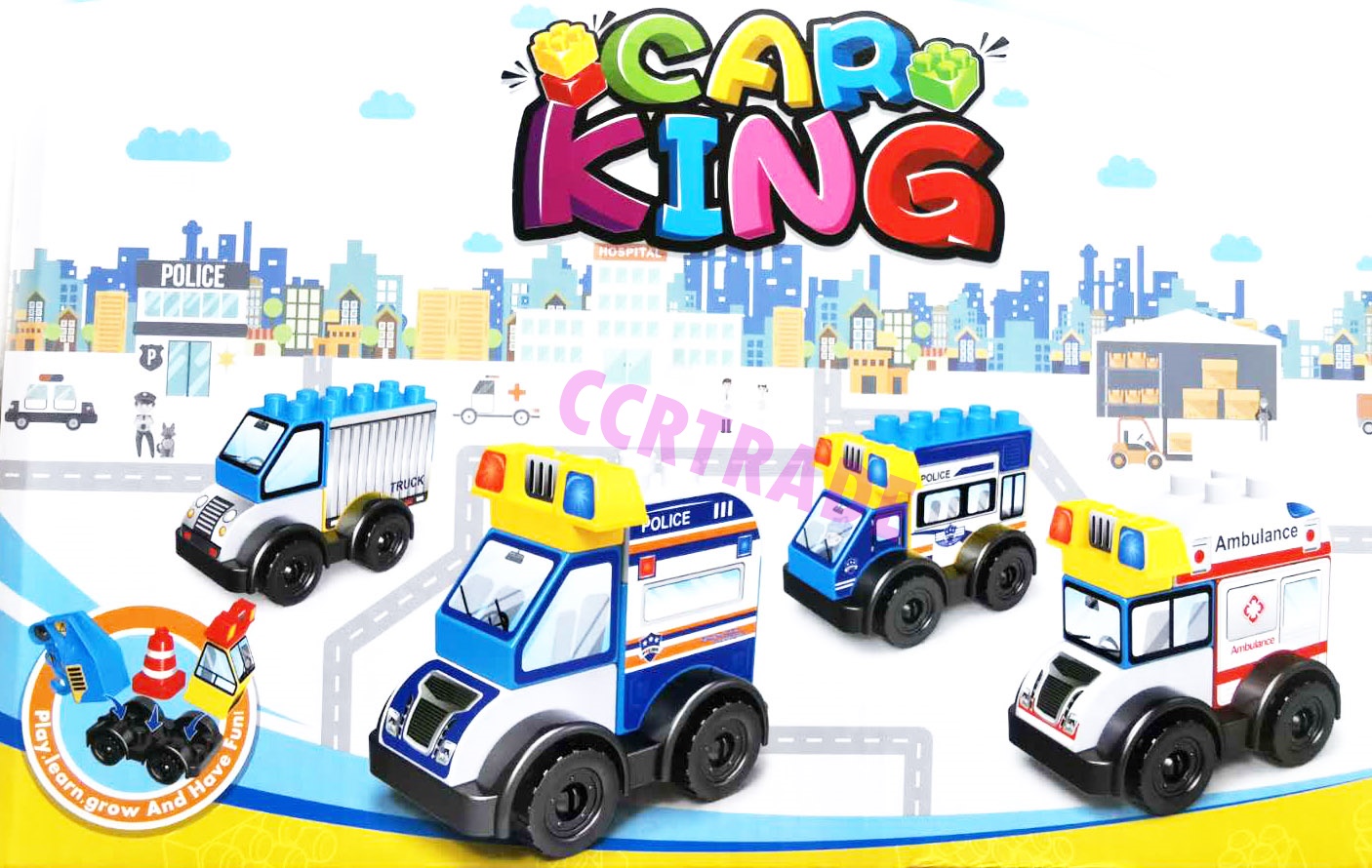 ไข่ตัวต่อแม็คโครใหญ่ 7x9.5 ซม.กล่อง(1x24)