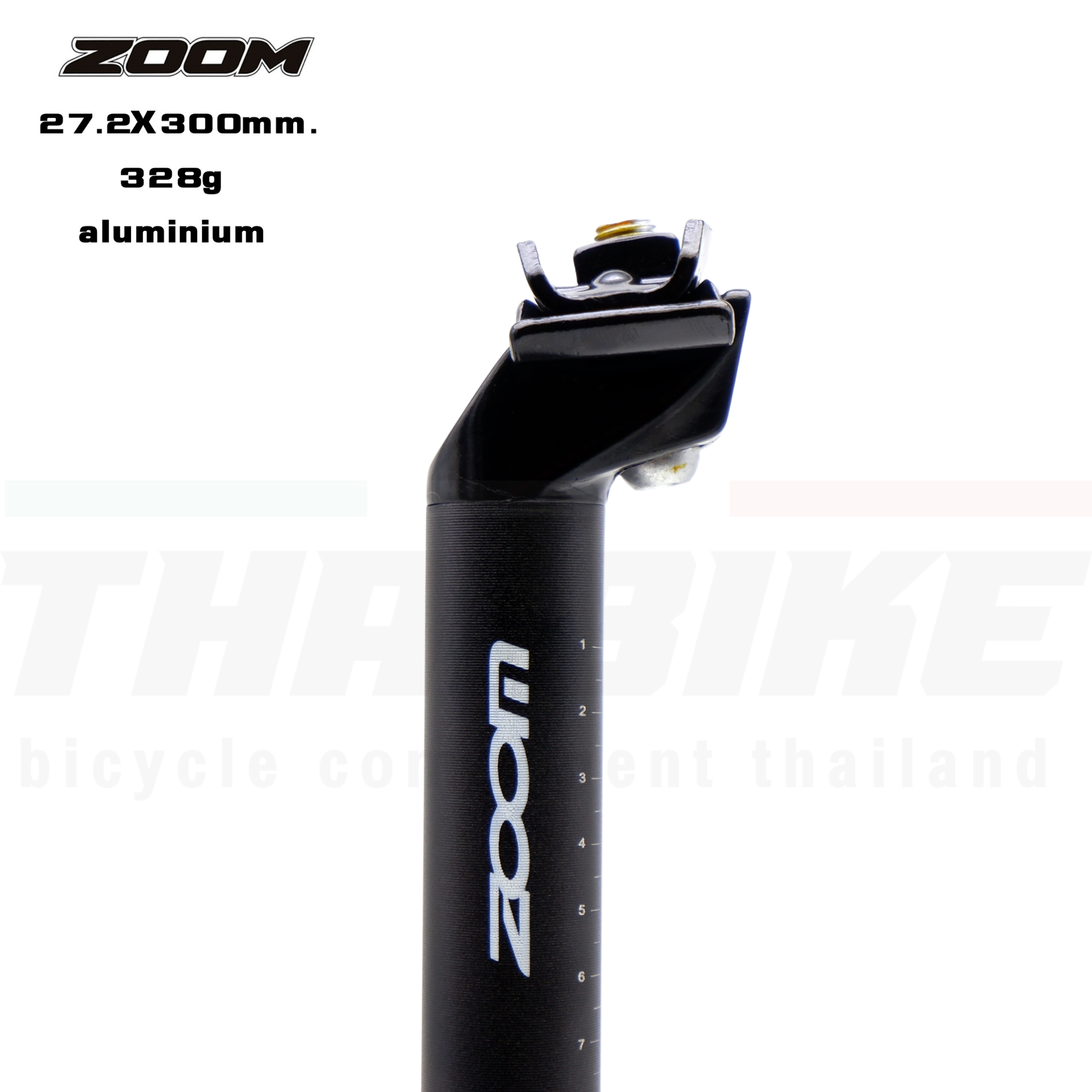 หลักอานจักรยานอลูมิเนียม ZOOM 27.2X300มม.