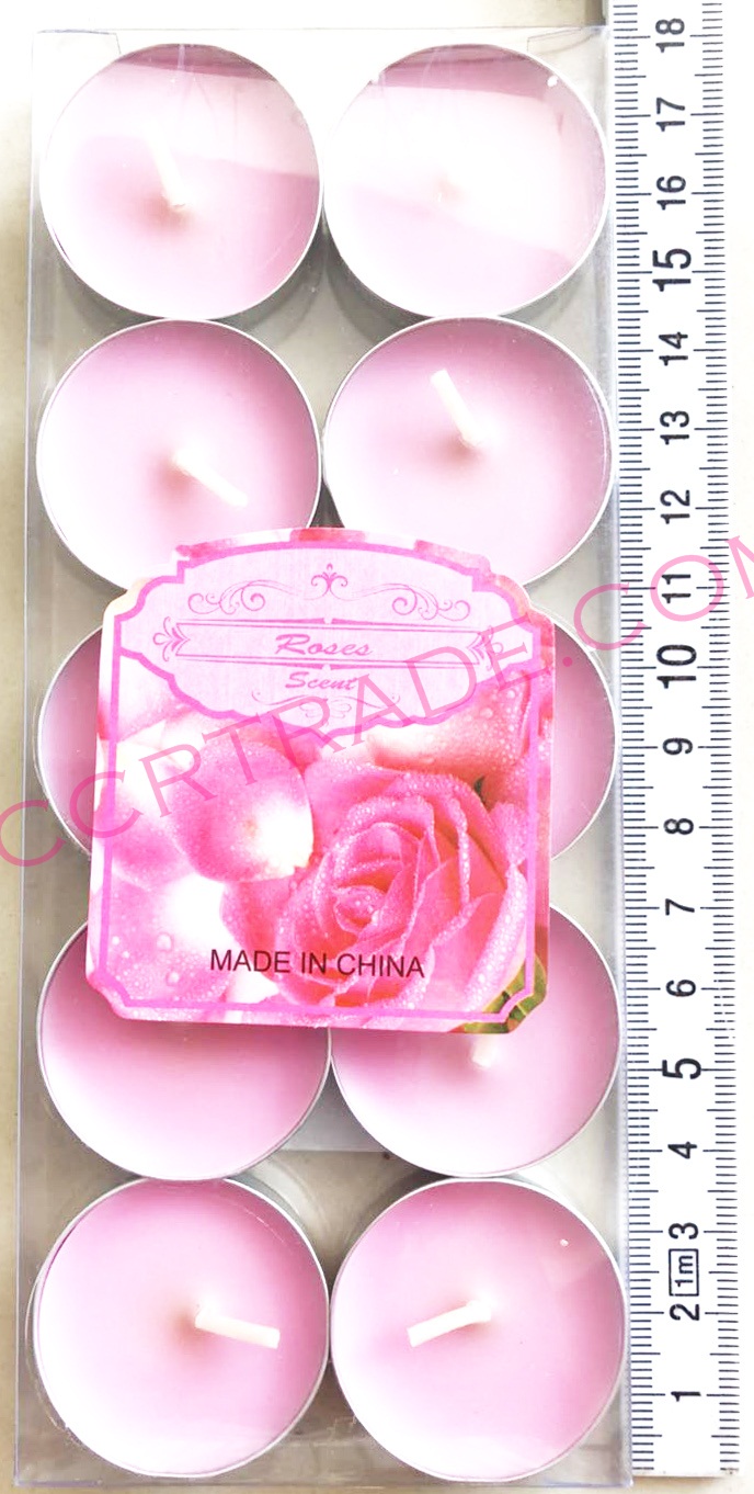 เทียนอโรม่า 10 ชิ้นคละกลิ่น 18 ซม.