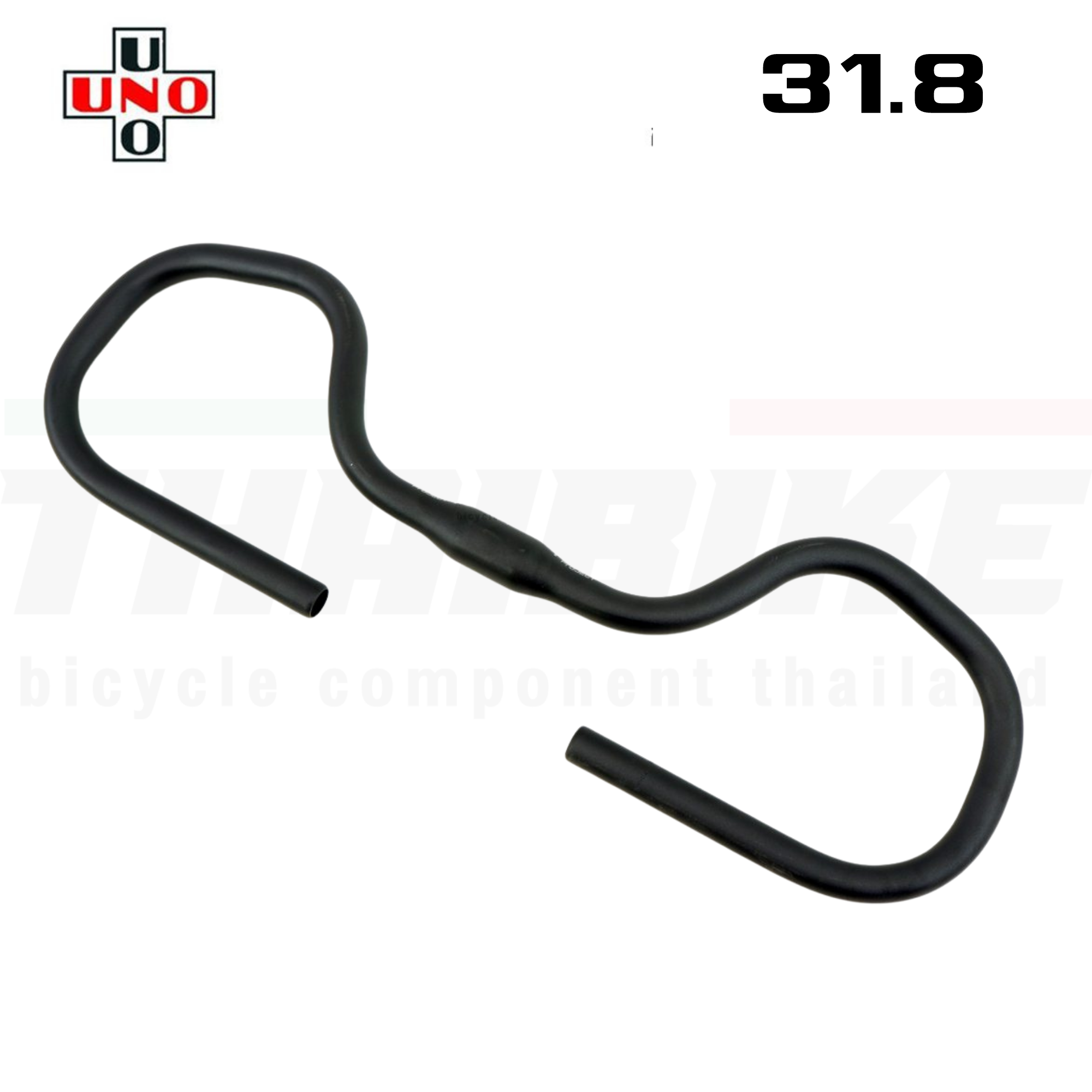 แฮนด์จักรยานผีเสื้อ UNO KALLOY TOURING AL069 AL069V 25.4/31.8