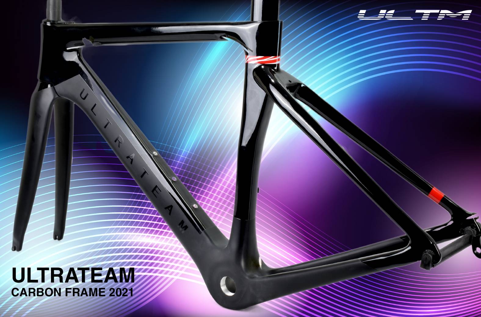 เฟรมจักรยานเสือหมอบคาร์บอนแท้ ULTRATEAM ประกันยาว