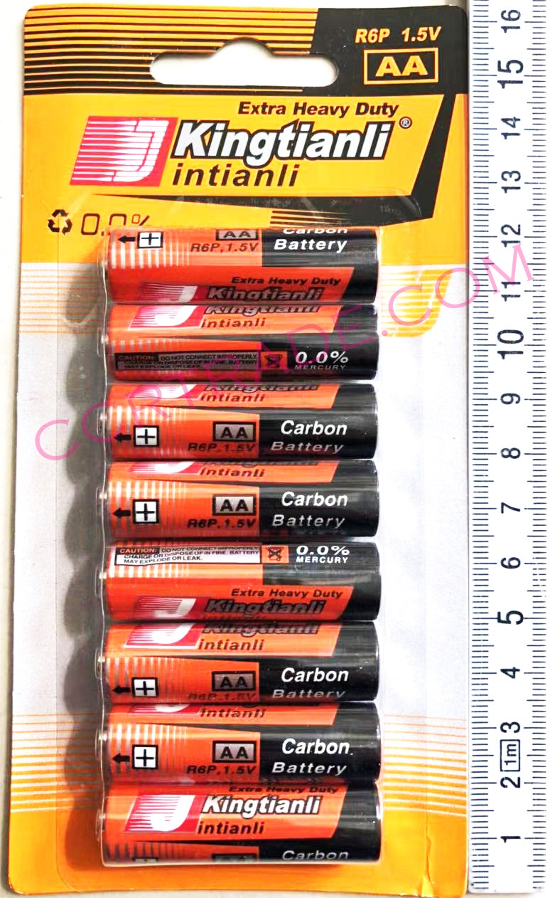 ถ่าน KING AA 8 ชิ้นแผงครอบ 16.5 ซม.