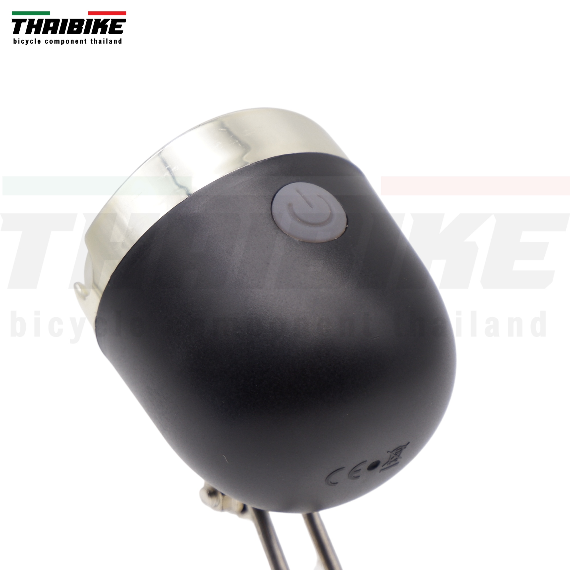 ไฟหน้าจักรยานวินเทจ ทรงกลม THAIBIKE ใช้ถ่าน มีถ่านแถมฟรี